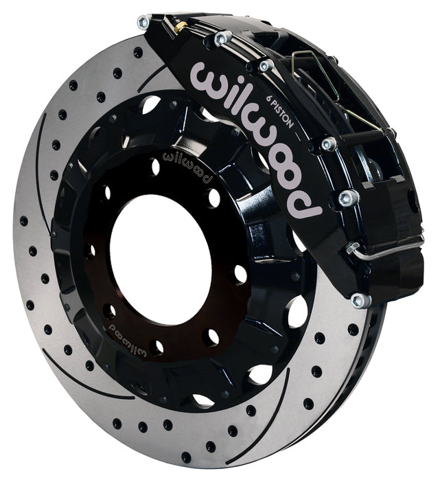 99-10 GM 2500 TRUCK/SUV,H2,FRONT,TC6R 6 PISTON BLACK CALIPERS,16" DRILLED ROTORS