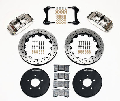 94-04 MUSTANG KIT,FRONT,12.90" DRILLED ROTORS,POLISHED