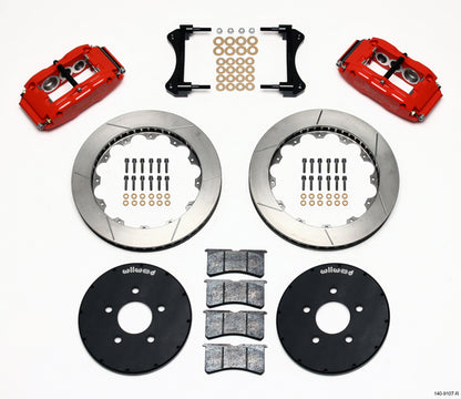 94-04 MUSTANG,FULL DISC BRAKE KIT,13" ROTORS,RED CALIPERS