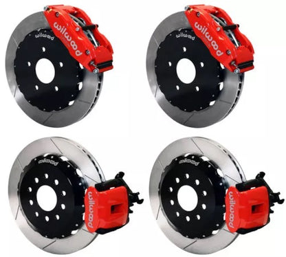 94-04 MUSTANG,FULL DISC BRAKE KIT,13" ROTORS,RED CALIPERS