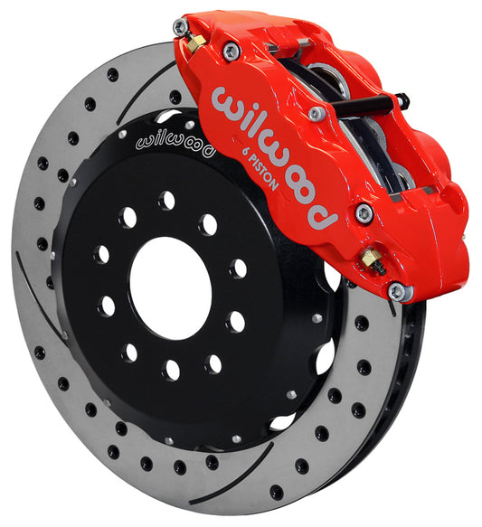 05-14 MUSTANG KIT,FRONT,13.06" DRILLED ROTORS,RED