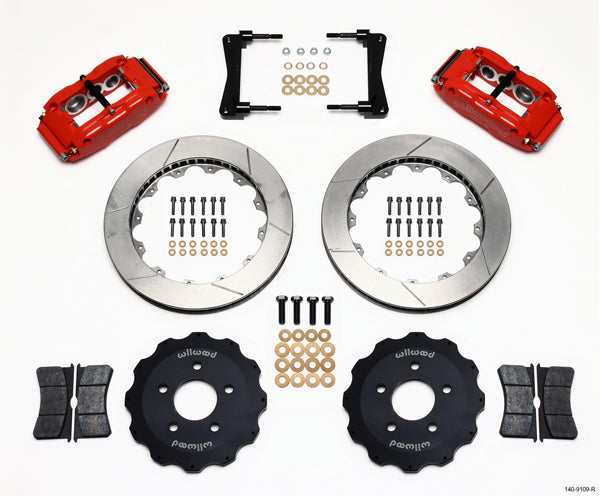 05-14 MUSTANG,FULL DISC BRAKE KIT,13" ROTORS,RED CALIPERS