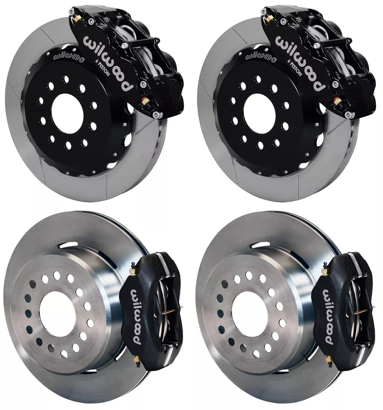 05-14 MUSTANG,FULL DISC BRAKE KIT,13"/12" ROTORS,BLACK CALIPERS