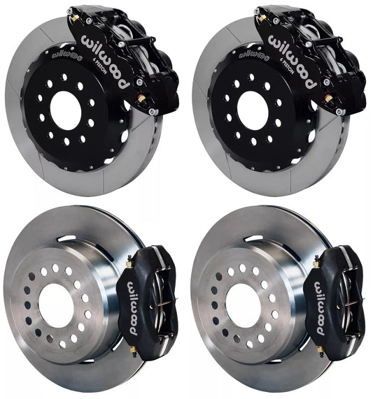 05-14 MUSTANG,FULL DISC BRAKE KIT,13"/12" ROTORS,BLACK CALIPERS