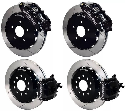 05-14 MUSTANG,FULL DISC BRAKE KIT,14"/13" ROTORS,BLACK CALIPERS
