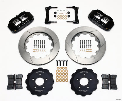 05-14 MUSTANG,FULL DISC BRAKE KIT,14"/13" ROTORS,BLACK CALIPERS