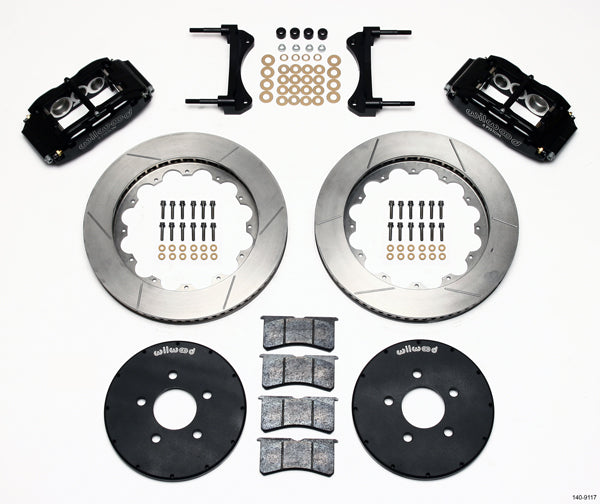 94-04 FORD MUSTANG KIT,FRONT,14" ROTORS,6 PISTON BLACK CALIPERS