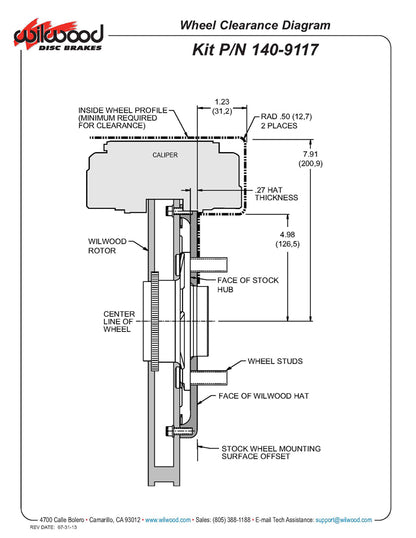 94-04 MUSTANG KIT,FRONT,SL6R,14",POLISH