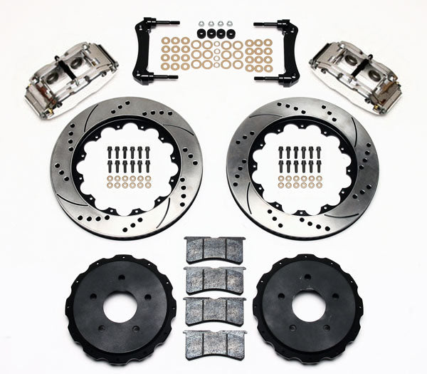 97-UP CORVETTE KIT,REAR PB,14" DRILLED ROTORS,POLISHED