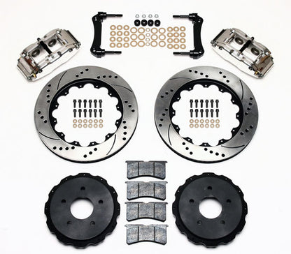 97-UP CORVETTE KIT,REAR PB,14" DRILLED ROTORS,POLISHED