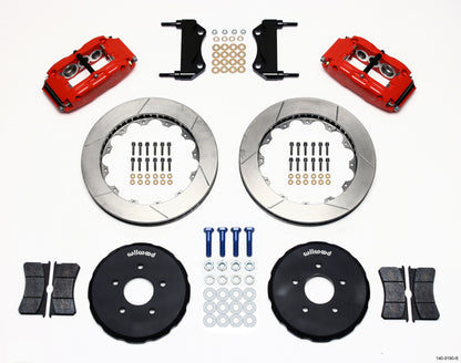 03-09 NISSAN 350Z FULL DISC BRAKE KIT,13" ROTORS,RED CALIPERS