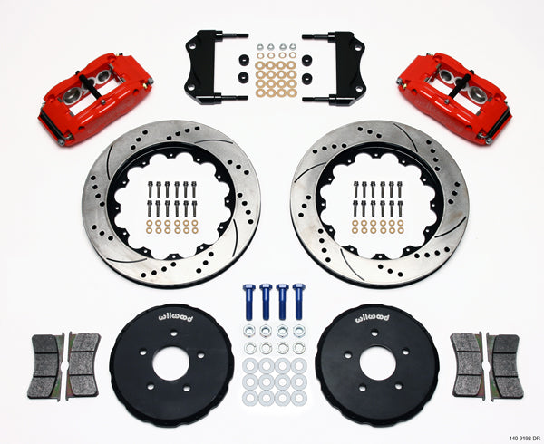 03-08 NISSAN 350Z,FRONT,14",DRILLED,RED