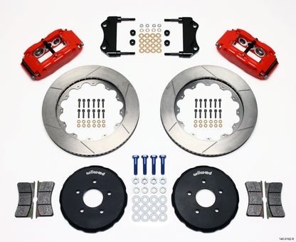 03-09 NISSAN 350Z FULL DISC BRAKE KIT,14/13" ROTORS,RED CALIPERS