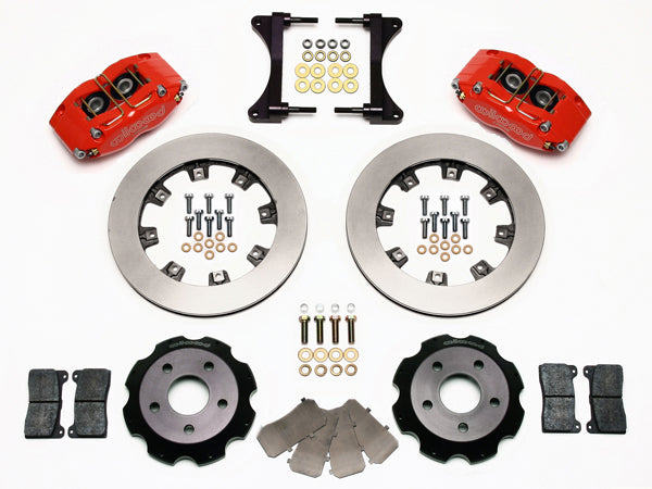 99-08 SUBARU FULL DISC BRAKE KIT,12" ROTORS,RED CALIPERS