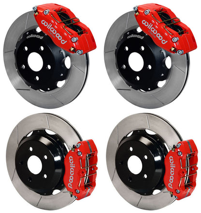 99-08 SUBARU FULL DISC BRAKE KIT,12" ROTORS,RED CALIPERS