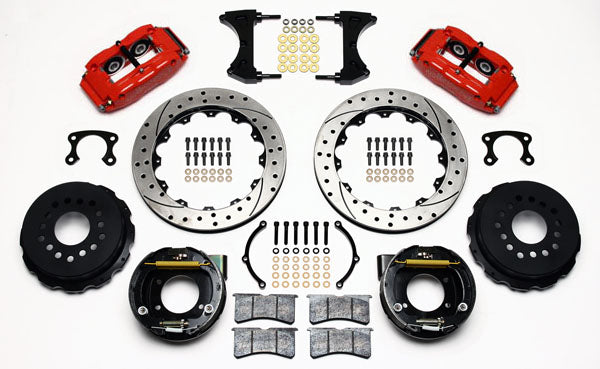 SMALL FORD KIT,2.66",REAR PB,13",DRILLED,RED