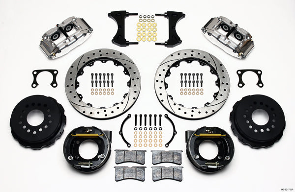 BIG FORD KIT,2.36",REAR PB,13" DRILLED ROTORS,POLISHED