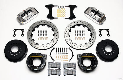 BIG FORD KIT,2.36",REAR PB,13" DRILLED ROTORS,POLISHED
