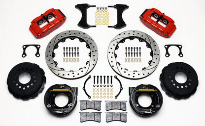 BIG FORD KIT,2.36",REAR PB,13" DRILLED ROTORS,RED