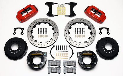 BIG FORD NEW KIT,2.36",REAR PB,13",DRILLED,RED