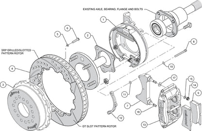 MOPAR/DANA 60,2.36",REAR PB,13" DRILLED ROTORS,RED