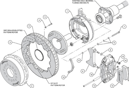 FORD 8.8" KIT,2.50",REAR PB,SL4R,13"