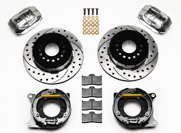 05-14 MUSTANG,REAR PB,FDL,12" DRILLED ROTORS,POLISHED