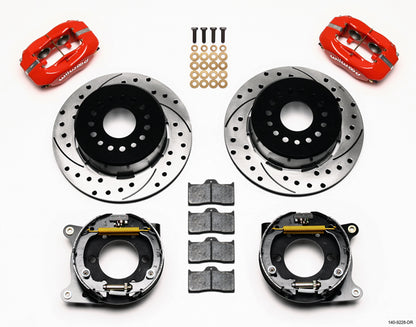 05-14 MUSTANG,REAR PB,FDL,12" DRILLED ROTORS,RED