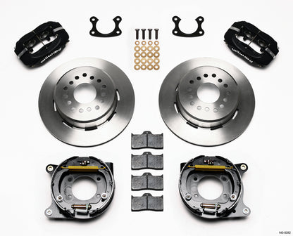 70-73 FORD,MERCURY FULL DISC BRAKE KIT,12" ROTORS,6/4 PISTON BLACK CALIPERS
