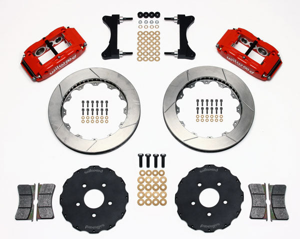 01-06 LANCER EVO FULL DISC BRAKE KIT,13" ROTORS,RED CALIPERS