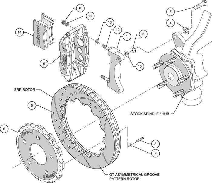 MITSUBISHI EVO VII,VIII,IX,FRONT,13",DRILLED