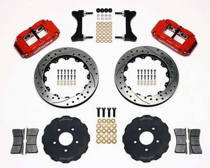 MITSUBISHI EVO VII,VIII,IX,14",DRILLED,RED