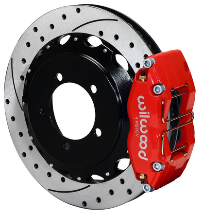 MITSUBISHI EVO VII,VIII,IX,13",DRILLED,RED