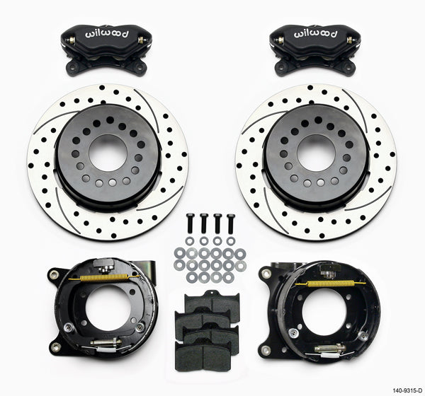 67-69 F-BODY MUL STAGGER,REAR,WIL 12" DRILLED,BLACK