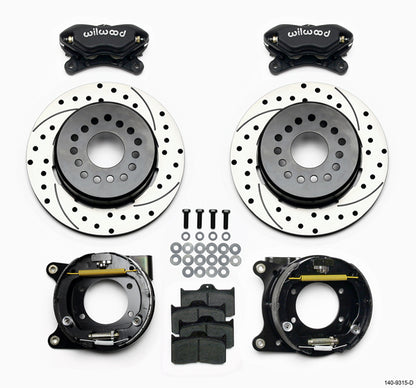67-69 F-BODY MUL STAGGER,REAR,WIL 12" DRILLED,BLACK