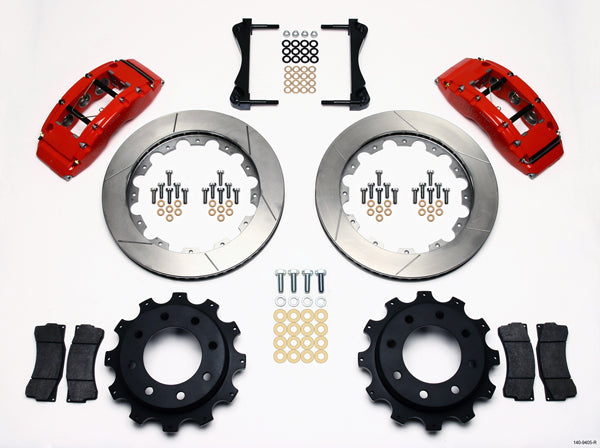99-10 GM 2500 TRUCK/SUV FULL DISC BRAKE KIT,16" ROTORS,RED,4.63" CENTER