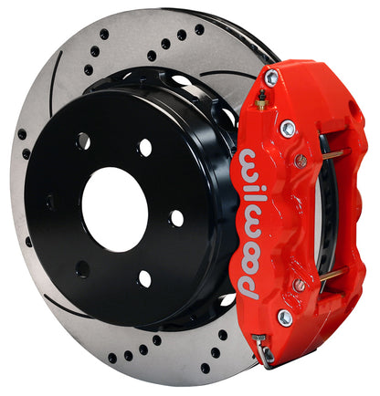 99-18 GM 1500 TRUCK/SUV W/1 PISTON OE,REAR,AERO4 RED CALIPERS,14.25" DRILLED