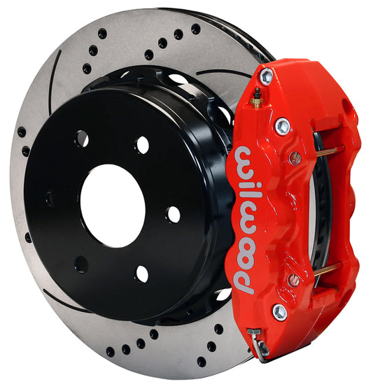 99-18 GM 1500 TRUCK/SUV W/1 PISTON OE,REAR,AERO4 RED CALIPERS,14.25" DRILLED