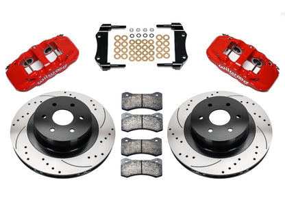 AIR RIDE SYSTEM,WILWOOD 14" DRILLED,RED,07-16 GM 1500,CAST ARMS,6 LUG