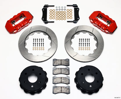 99-18 GM TRUCK/SUV FULL DISC BRAKE KIT,14" ROTORS,RED CALIPERS