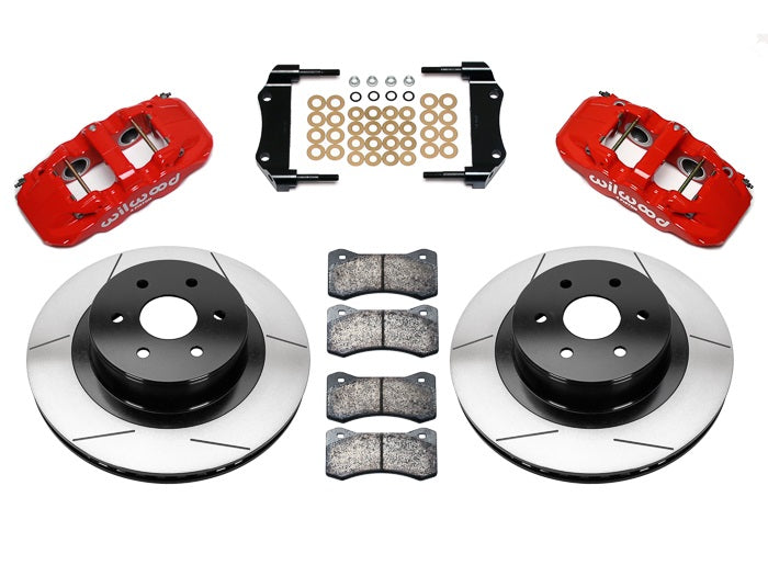 COILOVER SYSTEM,WILWOOD 14" BRAKES,RED,07-16 GM 1500,CAST ARMS,6 LUG