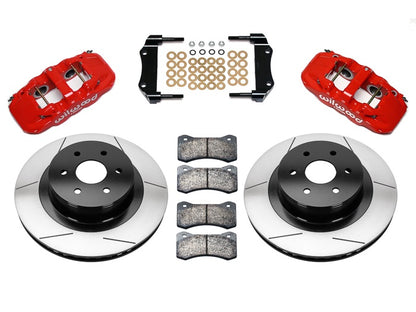 COILOVER SYSTEM,WILWOOD 14" BRAKES,RED,07-16 GM 1500,CAST ARMS,6 LUG