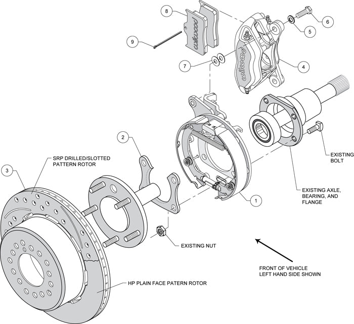 BIG FORD NEW KIT,2.50",REAR PB,12",STAGGERED