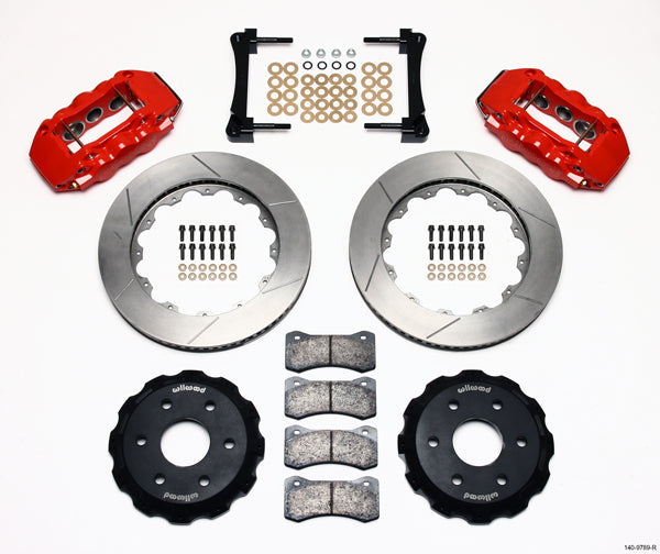 99-18 GM TRUCK/SUV FULL DISC BRAKE KIT,14" ROTORS,RED CALIPERS