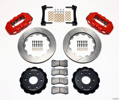 99-18 GM TRUCK/SUV FULL DISC BRAKE KIT,14" ROTORS,RED CALIPERS