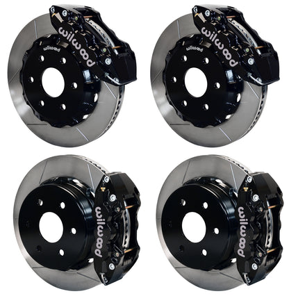 99-18 GM TRUCK/SUV FULL DISC BRAKE KIT,14" ROTORS,BLACK CALIPERS
