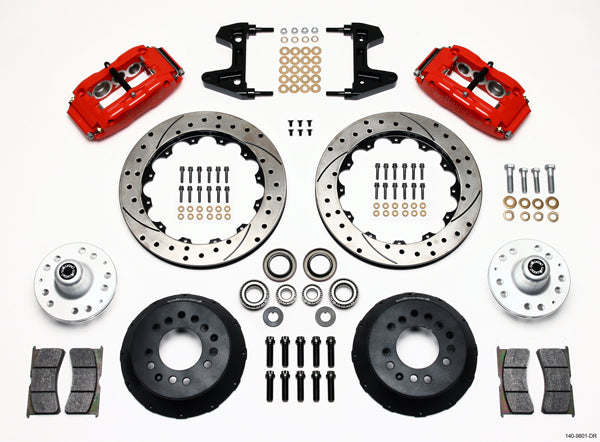 74-80 PINTO KIT,FRONT,12.90",DRILLED,RED