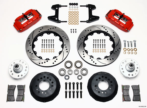 74-80 PINTO KIT,FRONT,SL6R,14",DRILLED,RED