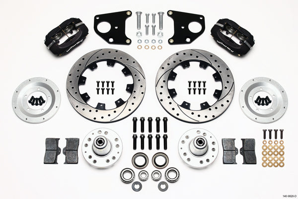 62-72 CDP B&E BODY W/DRUMS FULL DISC BRAKE KIT,12" DRILLED ROTORS,BLACK