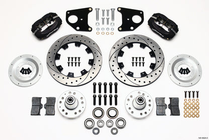 62-72 CDP B&E BODY W/DRUMS FULL DISC BRAKE KIT,12" DRILLED,6/4 PISTON BLACK